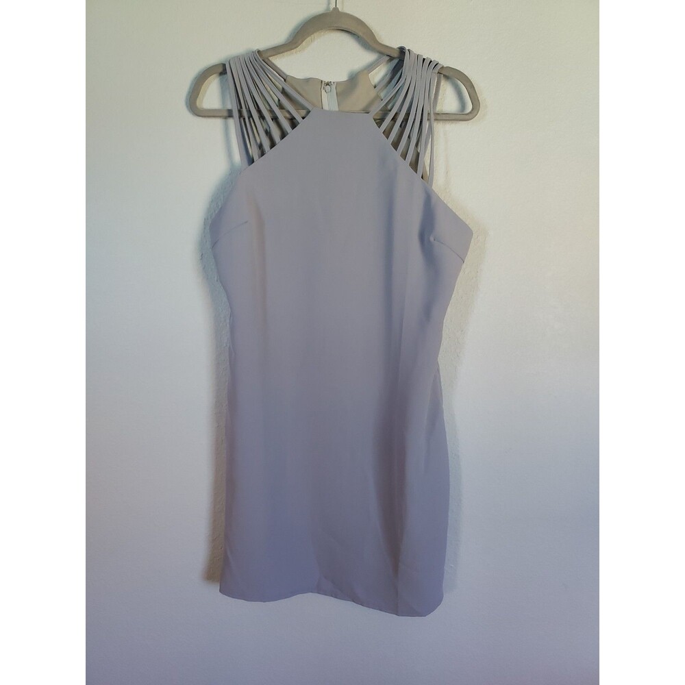 She & Sky Women's Strappy Sleeveless Midi Lavender Lined Dress Size Large - NEW
